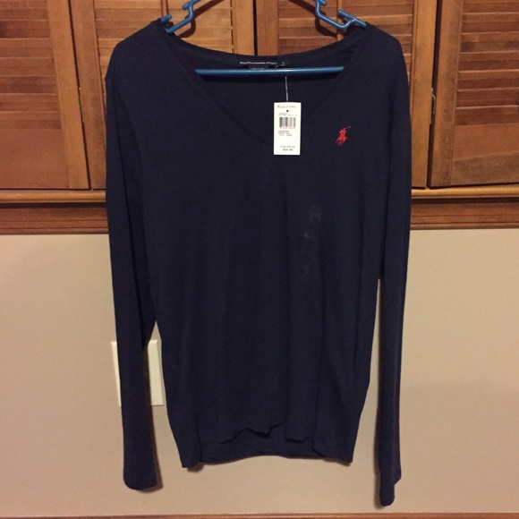 Ralph Lauren V Neck Long Sleeved Top