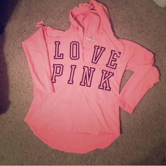Love pink hoodie