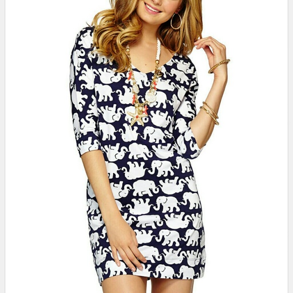 Lilly pulitzer elephant print dress
