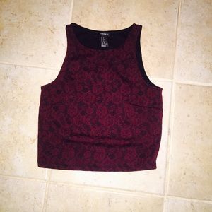 Forever 21 Maroon Crop Top!!