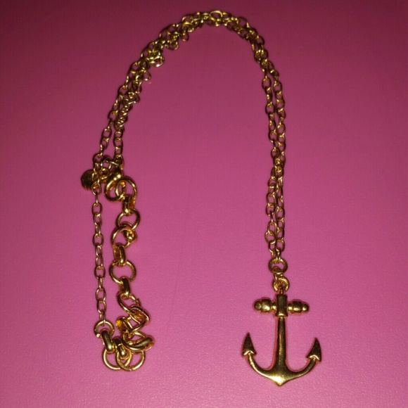 Gold Anchor Necklace