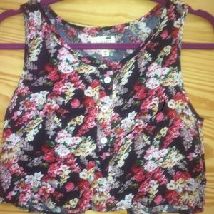 Open Back Flora Crop Top