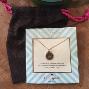 Kate spade initial necklace " A"