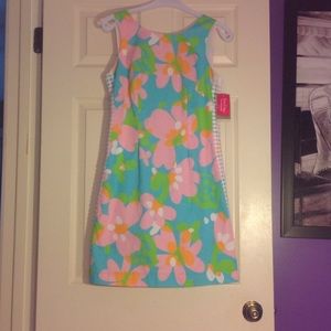 Lilly Pulitzer shift dress Shorely blue size 4