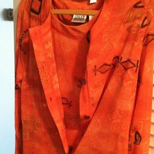 Matching cardigan shell