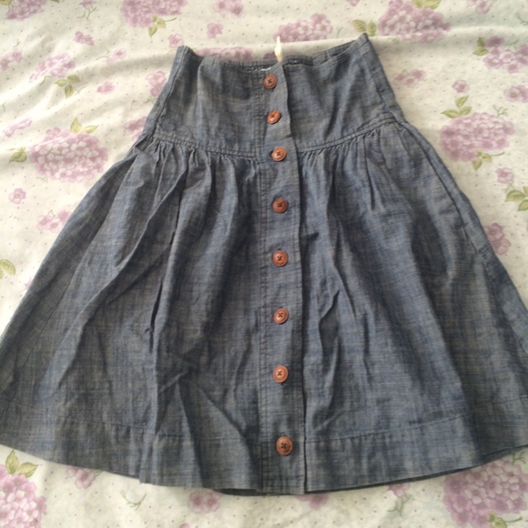Kimchi Blue high-waisted denim skirt