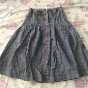 Kimchi Blue high-waisted denim skirt