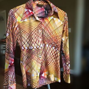 Vintage line-art collard shirt!