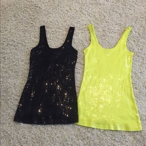 Express Shimmer Tops