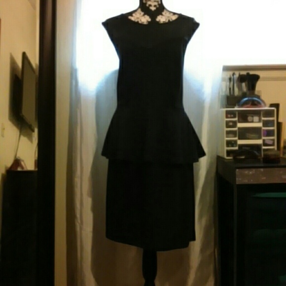 Black Peplum dress