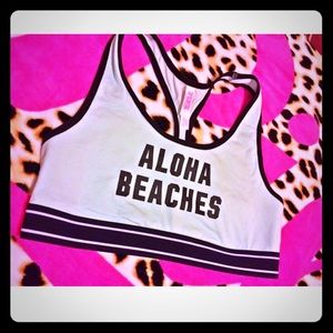 Aloha beaches Victoria secret pink sports bra