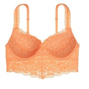 Victoria secret orange push up bralette from pink