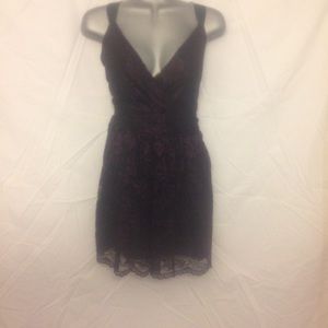 Sexy DKNYC black and purple lace shirt