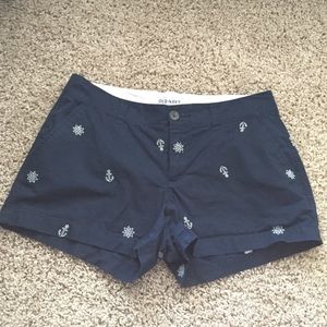 Old Navy Nautical Navy 3" Chino Shorts Size 4
