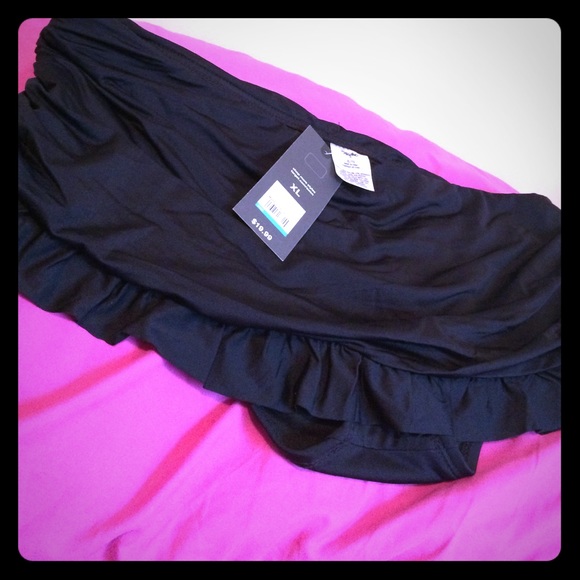 Bikini bottoms with attached skirt