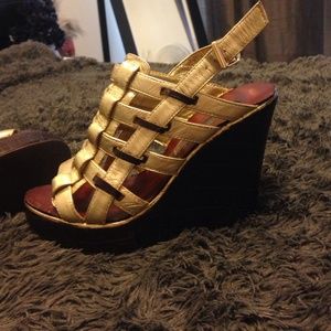 Steve by Steve Madden Gladiator Wedges
