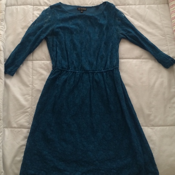 Blue lace dress
