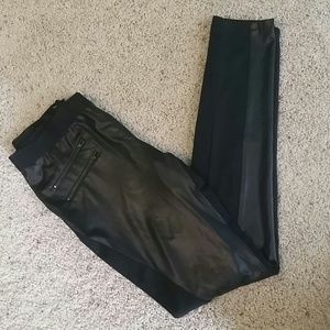 Faux leather pant