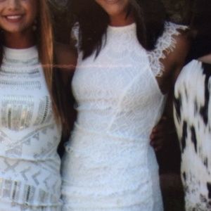 LF white lace dress