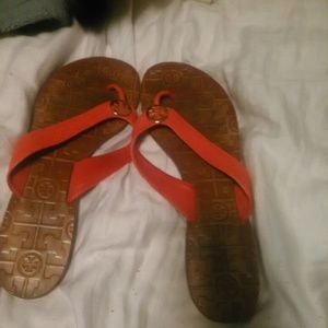 Authentic tory burch flip flops