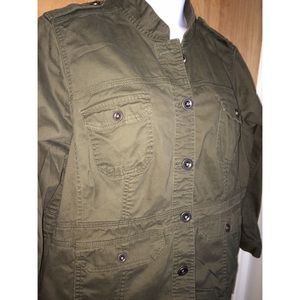 Plus Size Military Jacket