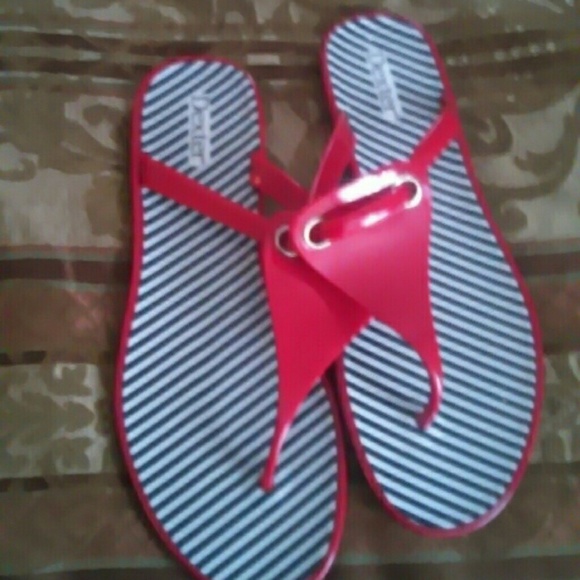 Red sandals