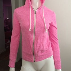 Aero hot pink lightweight zip up hoodie M fits S💞