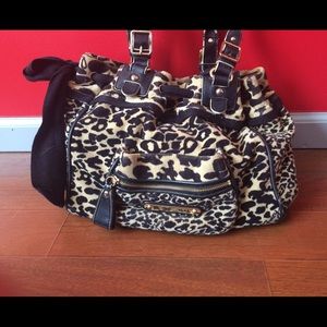 Velour authentic juicy couture cheetah bag