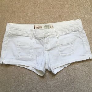 Hollister white shorts