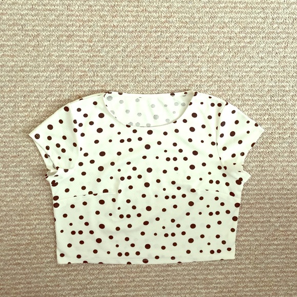 A mid waisted short sleeve top.