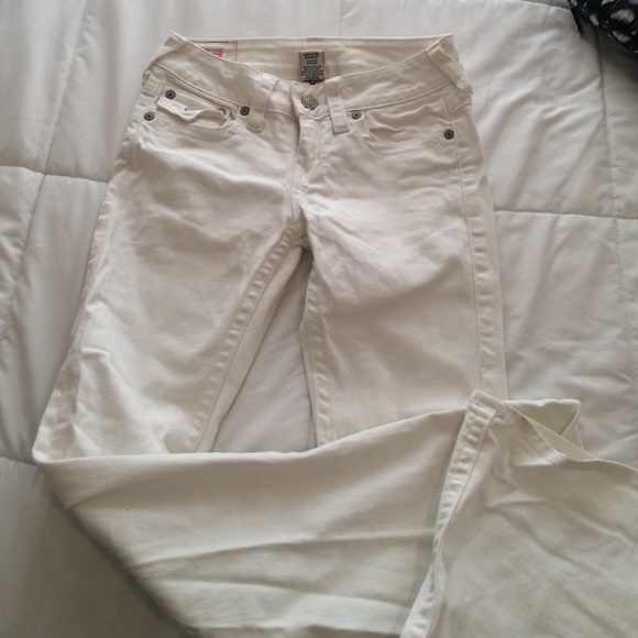 Authentic true religion white jeans!