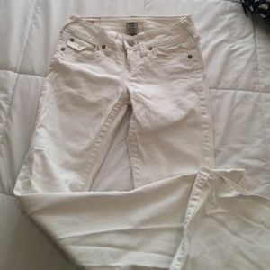 Authentic true religion white jeans!