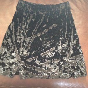 Brandy Melville Velvet Skirt