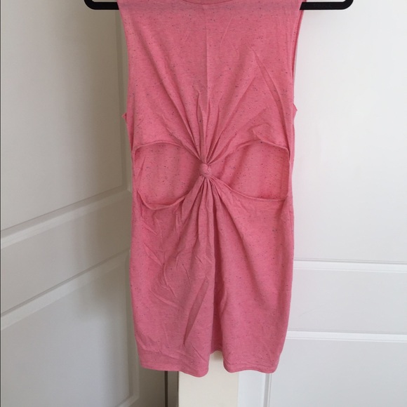 topshop pink speckled cutout dress - Picture 3 of 4