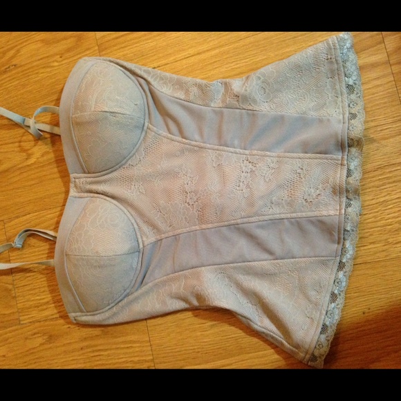 S small Charlotte Russe clubbing corset lace top