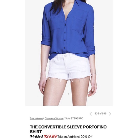 Express Tops - Brand new Coral blue V-neck blouse offers accepted