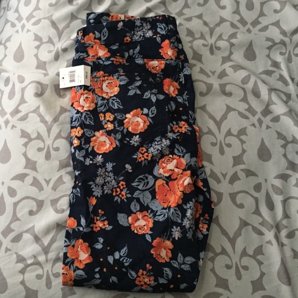 Skinny jeans floral ,