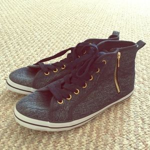 Brand new South African Denim zip up sneakers.