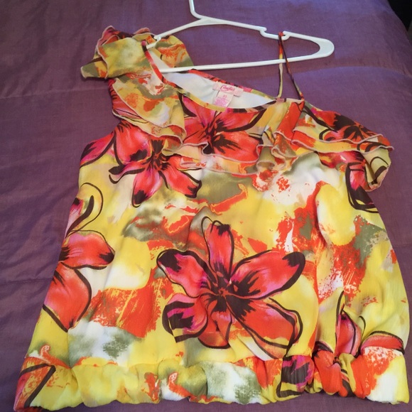 A one shoulder shirt