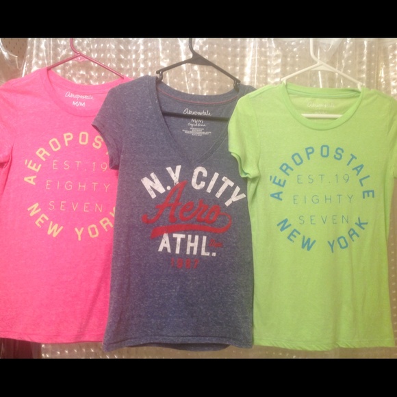 3 Aeropostale shirts