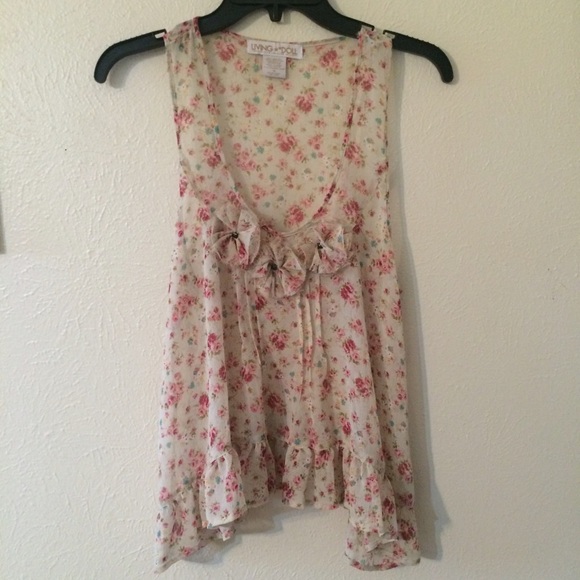 Floral print tank top