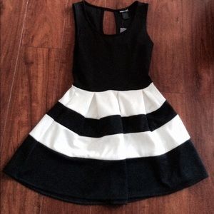 Black & White Skater Dress from Wet Seal