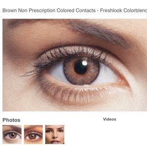 Brown FreshLook Colorblends (one pair)