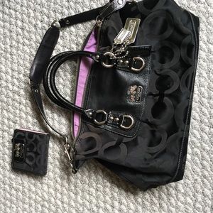 Bundle!  Coach satchel & matching wallet