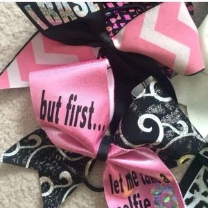 Two cheer bow bundle for Casey