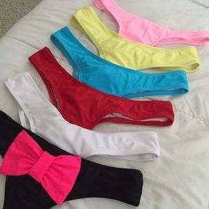 Small white itsy small black cheeky bundle