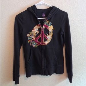 Authentic lucky brand peace sign jacket