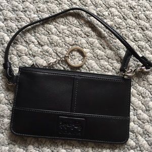 Coach small key chain wristlet