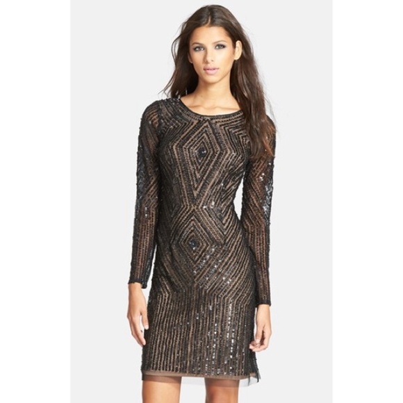 Adrianna Papell, beaded cocktail dress! NWT