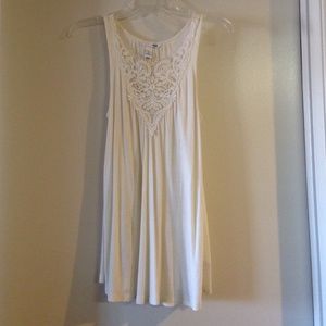 Lace detailed tank top